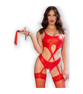 CHILIROSE CR 4625 SET CUATRO PIEZAS CROTCHLESS ROJO S