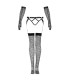 LIVCO CORSETTI FASHION NEMALIA SET LIGUERO MEDIAS GUANTES NEGRO S M