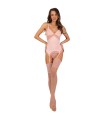 LIVCO CORSETTI FASHION - PERSINNE PEACH SET CORSET + PANTY + MEDIAS