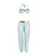 SUBBLIME SET DE LENCERIA INDIA STYLE AZUL L XL