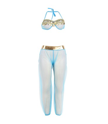 SUBBLIME SET DE LENCERIA INDIA STYLE AZUL L XL