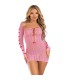 LEG AVENUE VESTIDO CORAZON LAZOS ROSA TALLA UNICA