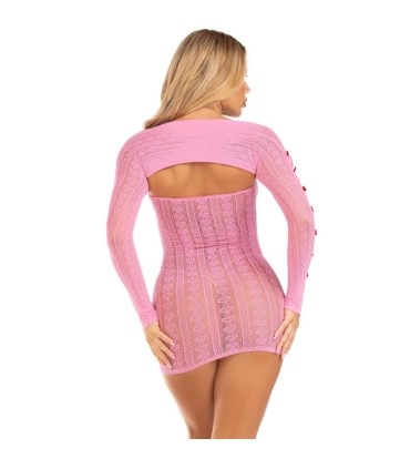LEG AVENUE VESTIDO CORAZON LAZOS ROSA TALLA UNICA