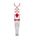 LIVCO CORSETTI FASHION THIARA LC 20213 SET BODY MEDIAS ROJA L XL