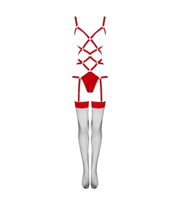 LIVCO CORSETTI FASHION THIARA LC 20213 SET BODY MEDIAS ROJA L XL