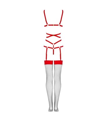 LIVCO CORSETTI FASHION THIARA LC 20213 SET BODY MEDIAS ROJA L XL
