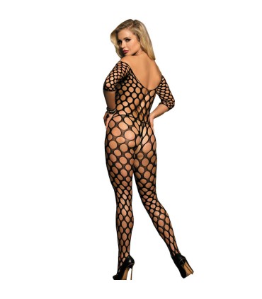 SUBBLIME 951719 BODYSTOCKING DE REJILLA HOMBROS DESCUBIERTOS NEGRO TALLA UNICA