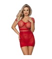 SUBBLIME - 951924 VESTIDO DE REJILLA CROCHÉ CORTO ROJO TALLA ÚNICA