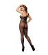 SUBBLIME 952037 BODYSTOCKING DE REJILLA DE UN HOMBRO CON DIAMANTES NEGRO TALLA UNICA