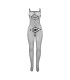 SUBBLIME 952112 BODYSTOCKING DE REJILLA CON DETALLE EN PECHO Y VIENTRE NEGRO TALLA UNICA