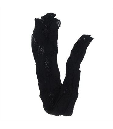 SUBBLIME 952129 BODYSTOCKING DE REJILLA CON DISENO DE VESTIDO Y DETALLES FLORALES NEGRO TALLA UNICA