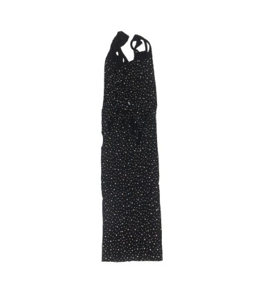 SUBBLIME 952198 VESTIDO DE REJILLA CON DIAMANTES BRILLANTES NEGRO TALLA UNICA