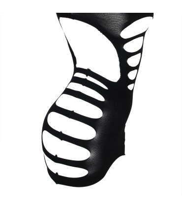 SUBBLIME 952266 VESTIDO DE REJILLA ELASTICO MANGA LARGA NEGRO TALLA UNICA