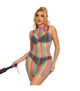 SUBBLIME 952341 VESTIDO DE REJILLA ARCOIRIS TALLA UNICA