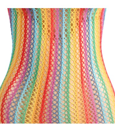 SUBBLIME 952341 VESTIDO DE REJILLA ARCOIRIS TALLA UNICA