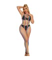 SUBBLIME - 952358 BODYSTOCKING DE REJILLA CUELLO HALTER ARCOIRIS XS/M