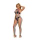 SUBBLIME 952358 BODYSTOCKING DE REJILLA CUELLO HALTER ARCOIRIS XS M