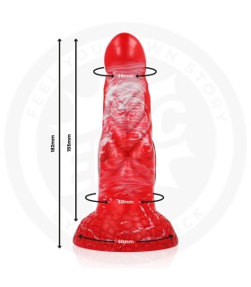 EPIC AGNIS DILDO FUEGO CARMESI