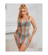 SUBBLIME 952457 VESTIDO DE REJILLA SIN MANGAS CON HOMBROS DESCUBIERTOS ARCOIRIS TALLA UNICA
