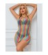 SUBBLIME 952457 VESTIDO DE REJILLA SIN MANGAS CON HOMBROS DESCUBIERTOS ARCOIRIS TALLA UNICA