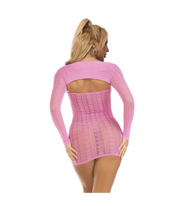 SUBBLIME 952471 VESTIDO DE REJILLA ROSA TALLA UNICA