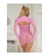 SUBBLIME 952471 VESTIDO DE REJILLA ROSA TALLA UNICA