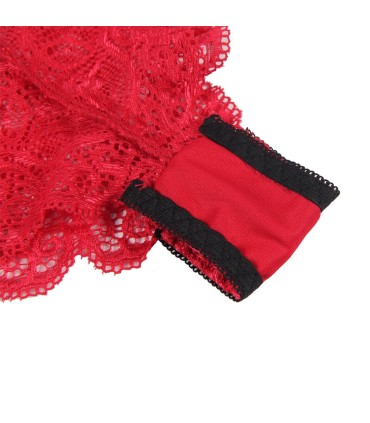 SUBBLIME 953898 SET 3 PIEZAS ENCAJE Y SATEN ROJO S M