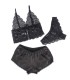 SUBBLIME 953928 SET 3 PIEZAS ENCAJE Y SATEN NEGRO L XL