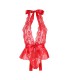 SUBBLIME 953973 BODY SEXY CON VOLANTES CINTURON ROJO S M