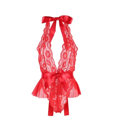 SUBBLIME 953973 BODY SEXY CON VOLANTES CINTURON ROJO S M