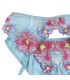 SUBBLIME 954109 SUJETADOR PANTIES CON LIGUERO DISENO FLORAL AZUL S M