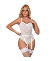 SUBBLIME - 954284 BODY CON CADENAS + LIGUEROS BLANCO S/M