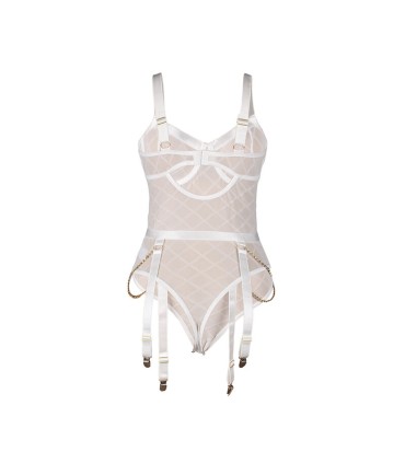 SUBBLIME 954291 BODY CON CADENAS LIGUEROS BLANCO L XL