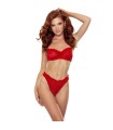 PASSION - CATILLA SET TANGA + TOP ROJO S/M