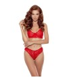 PASSION - DENELIA SET TANGA + TOP ROJO L/XL