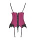 LIVCO CORSETTI FASHION AGRAFENA CF 90436 CORSET TANGA BURDEOS S M