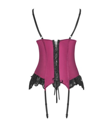 LIVCO CORSETTI FASHION AGRAFENA CF 90436 CORSET TANGA BURDEOS S M