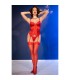 CHILIROSE CR 4845 CORSET Y MEDIAS ROJO S