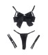 SUBBLIME 955199 SET SUJETADOR CON LAZO NEGRO AJUSTABLE S M