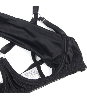 SUBBLIME 955199 SET SUJETADOR CON LAZO NEGRO AJUSTABLE S M