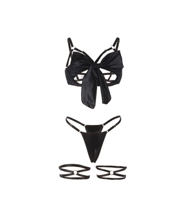 SUBBLIME 955205 SET SUJETADOR CON LAZO NEGRO AJUSTABLE L XL