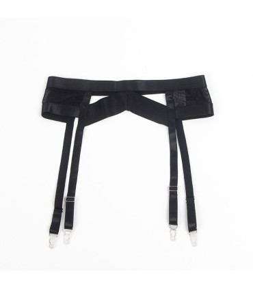 SUBBLIME 955236 SET SUJETADOR CON LIGUERO BONDAGE NEGRO S M