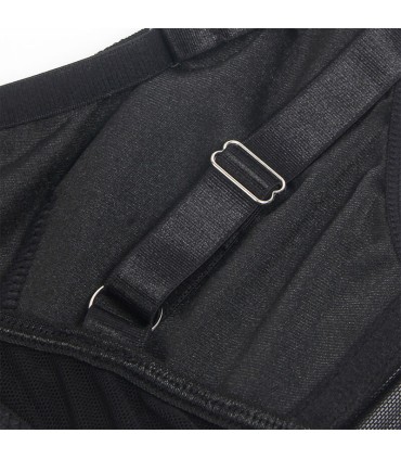 SUBBLIME 955243 SET SUJETADOR CON LIGUERO BONDAGE NEGRO L XL