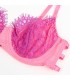 SUBBLIME 955359 SET SUJETADOR CON ENCAJE Y LIGUEROS ROSA Y MORADO S M