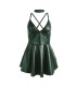 SUBBLIME 955441 VESTIDO CON TIRANTES DE CUERO VERDE L XL