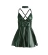 SUBBLIME 955441 VESTIDO CON TIRANTES DE CUERO VERDE L XL