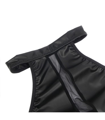 SUBBLIME 955472 VESTIDO CUELLO HALTER CON TRANSPARENCIAS NEGRO S M