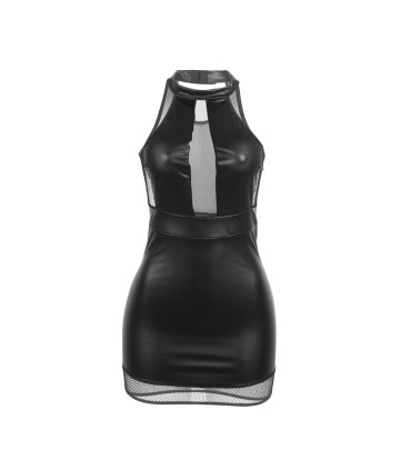 SUBBLIME 955489 VESTIDO CUELLO HALTER CON TRANSPARENCIAS NEGRO L XL