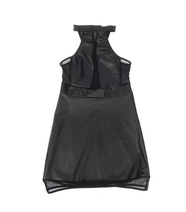 SUBBLIME 955489 VESTIDO CUELLO HALTER CON TRANSPARENCIAS NEGRO L XL