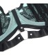 SUBBLIME 955564 CONJUNTO SUJETADOR CON CREMALLERA DE MALLA DE CHAROL VERDE L XL